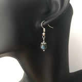 Genuine AAA Blue Flash Labradorite Simple Drop Earrings - Quality Gemstone Drop Earrings