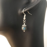 Genuine AAA Blue Flash Labradorite Simple Drop Earrings - Quality Gemstone Drop Earrings