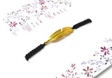 Gold Feather Bracelet - Macrame Bracelet. Adjustable - Choice of Colours