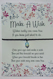 Gemstone Wish Bracelet - Opalite Charm. String Bracelet. Chakra Gift.