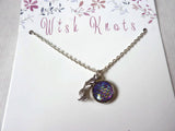 Mermaid Necklace - Mermaid Tail Pendant. Mermaid Charm. Choice of Colours.
