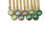 Mermaid Necklace - Mermaid Tail Pendant. Choice of Colours.
