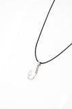 Maori Fish Hook Necklace. Fishing Hook Pendant. Unisex Necklace. Adjustable Black Cotton Cord